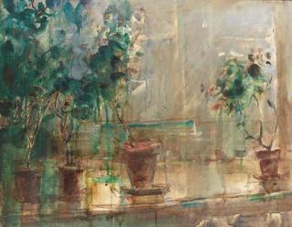 Basil Blackshaw, H.R.H.A. - Geraniums