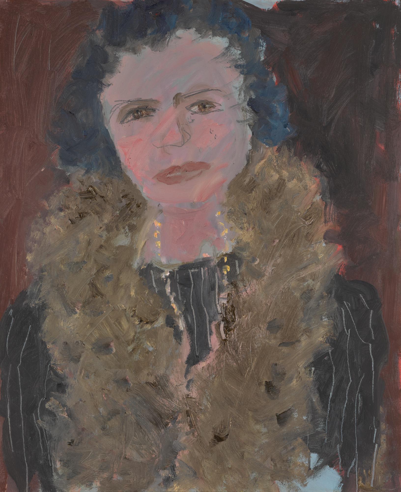 Basil Blackshaw, H.R.H.A - Girl With Fur