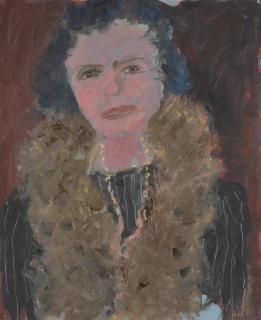 Basil Blackshaw, H.R.H.A - Girl With Fur