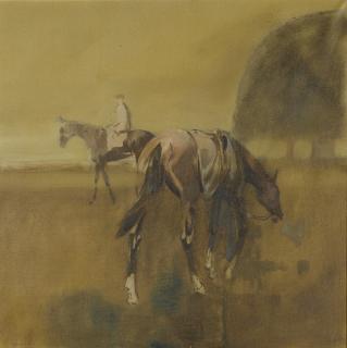 Basil Blackshaw, H.R.H.A - Racehorses Exercising I