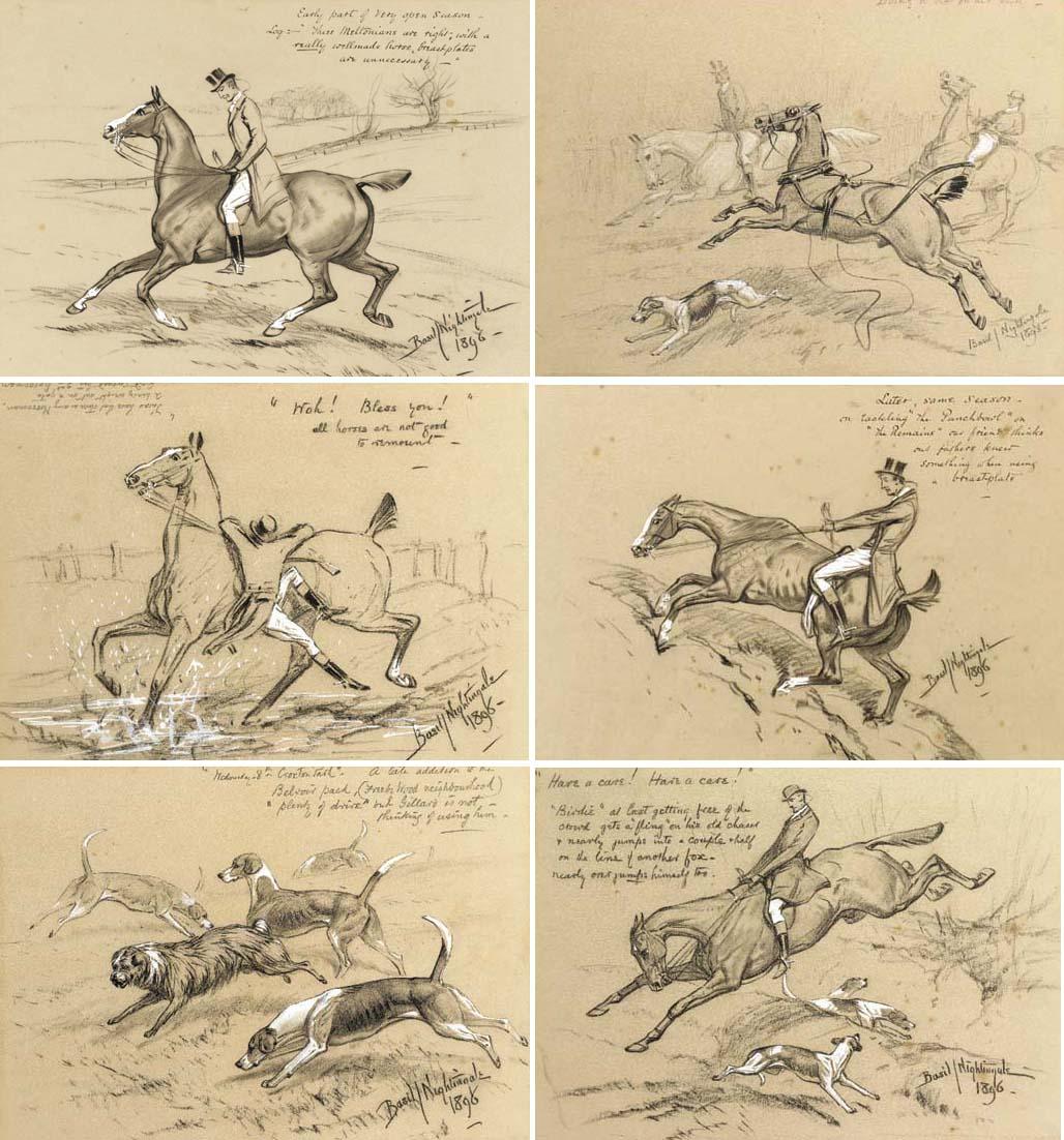 Basil Nightingale - Hunting incidents