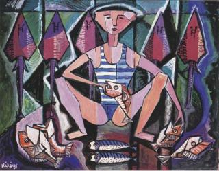 Basil Rakoczi - Boy with Fish