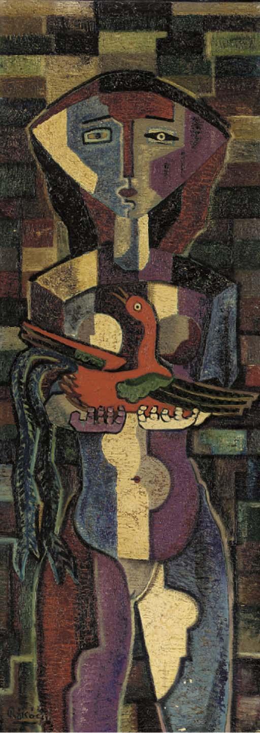 Basil Rákóczi - Fille Á L\'Oiseau Exotique