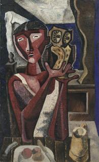 Basil Rakoczi - Jeune Aveugle Avec Chouette