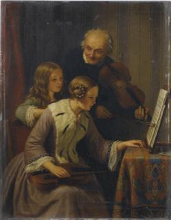 Basile de Looze - La lezione di violino