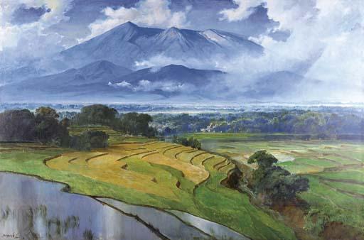 Basoeki Abdullah - Gunung Salak (Mountain Salak)