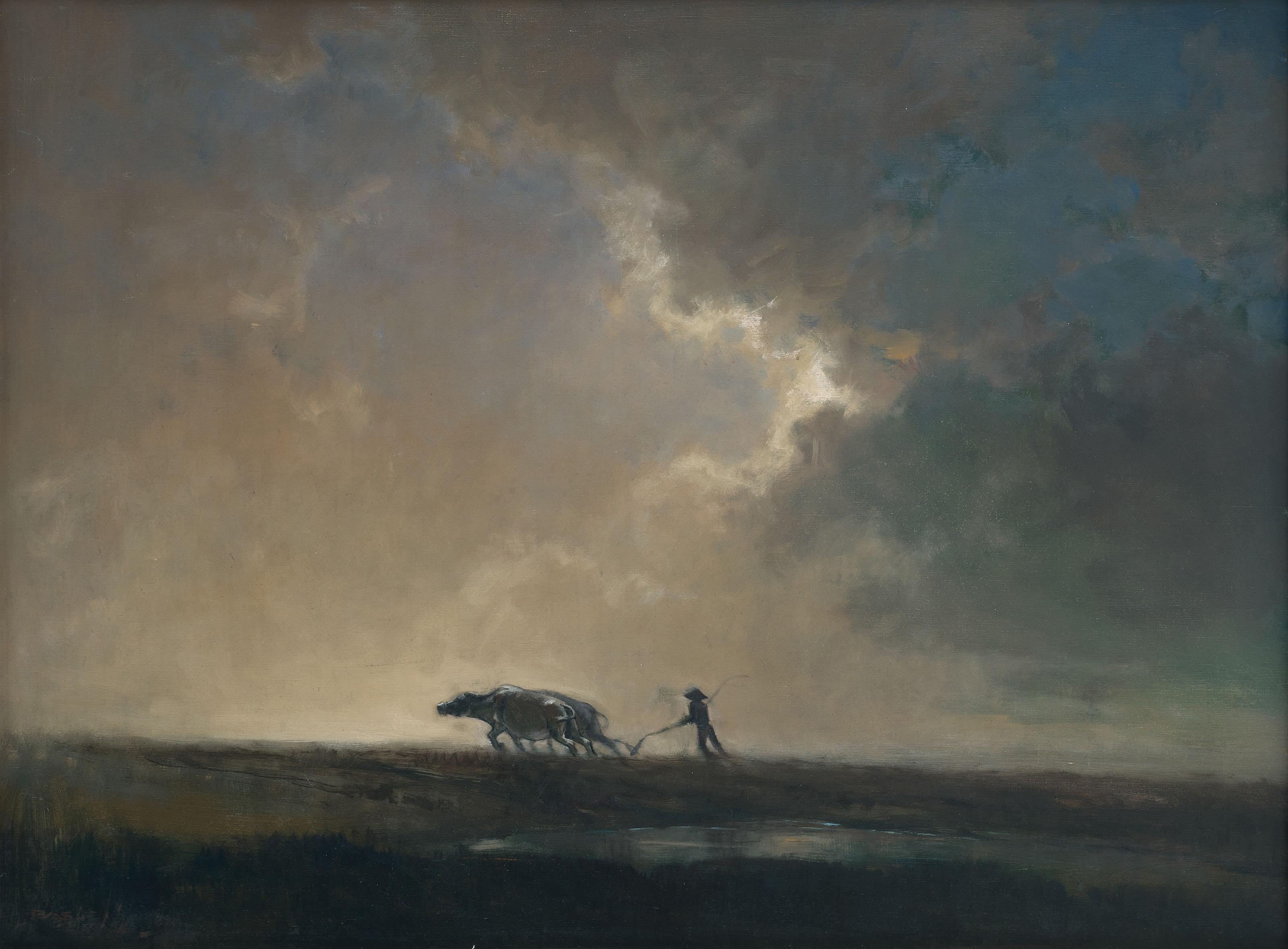 Basoeki Abdullah - Membajak (Plowing)