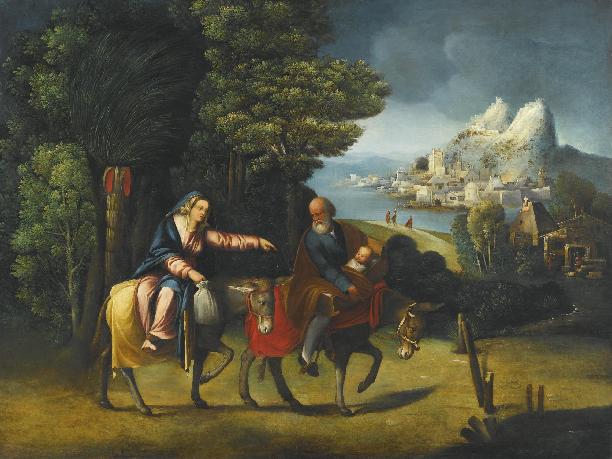 Battista Dossi - The Flight Into Egypt