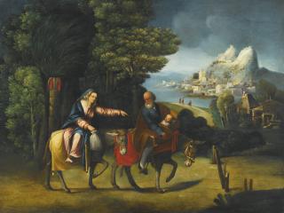 Battista Dossi - The Flight Into Egypt
