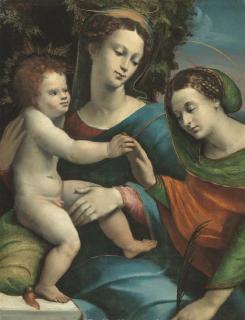 Battista Dossi - The Mystic Marriage of Saint Catherine