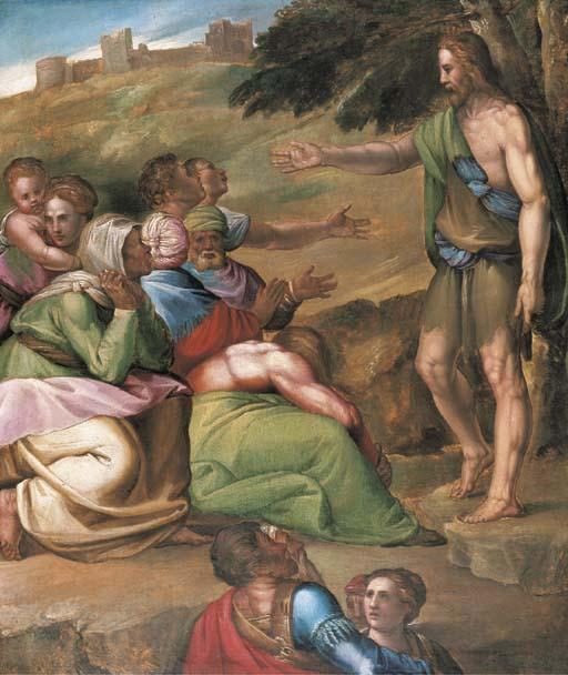 Battista Franco - Saint John the Baptist preaching in the Wilderness