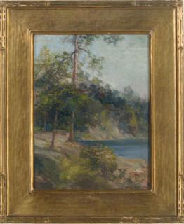 Bayard Henry Tyler - A wooded lake