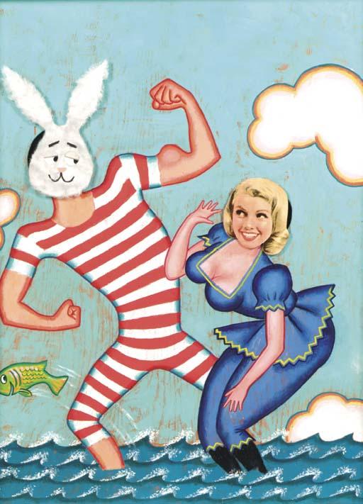 Bea Paul - Assemblage for the August 1957 cover of Playboy