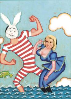 Bea Paul - Assemblage for the August 1957 cover of Playboy