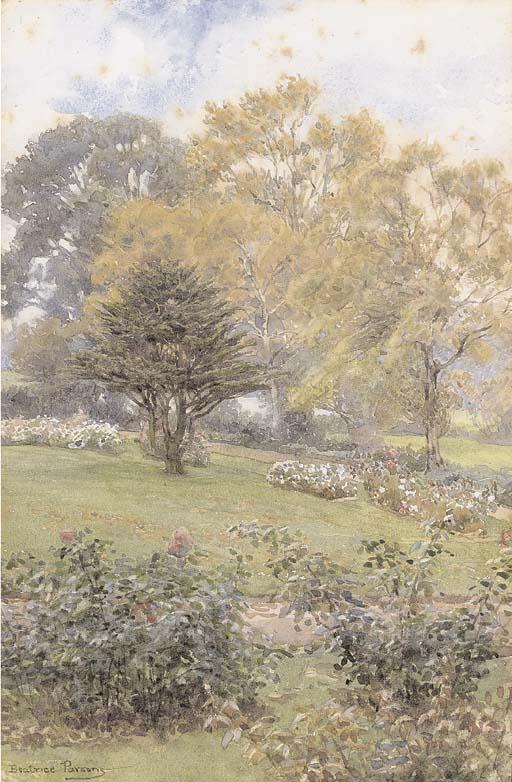 Beatrice Parsons - A garden on a summer\'s day