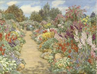 Beatrice Parsons - August Flowers, The Pleasaunce, Overstrand, Norfolk