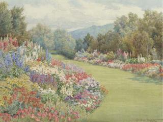 Beatrice Parsons - Lady Hilborough\'s Garden, Overstrand Hall, Norfolk