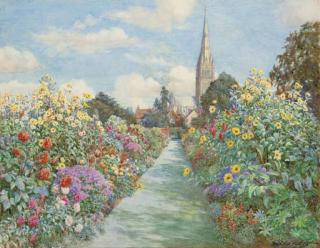 Beatrice Parsons - The Herbaceous Border, The Canonry, Salisbury Cathedral