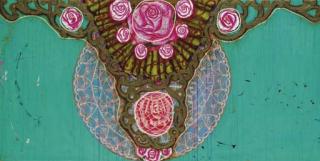 Beatriz Milhazes - A Menina Em Vermelho Com Seu Gato E Cachorro