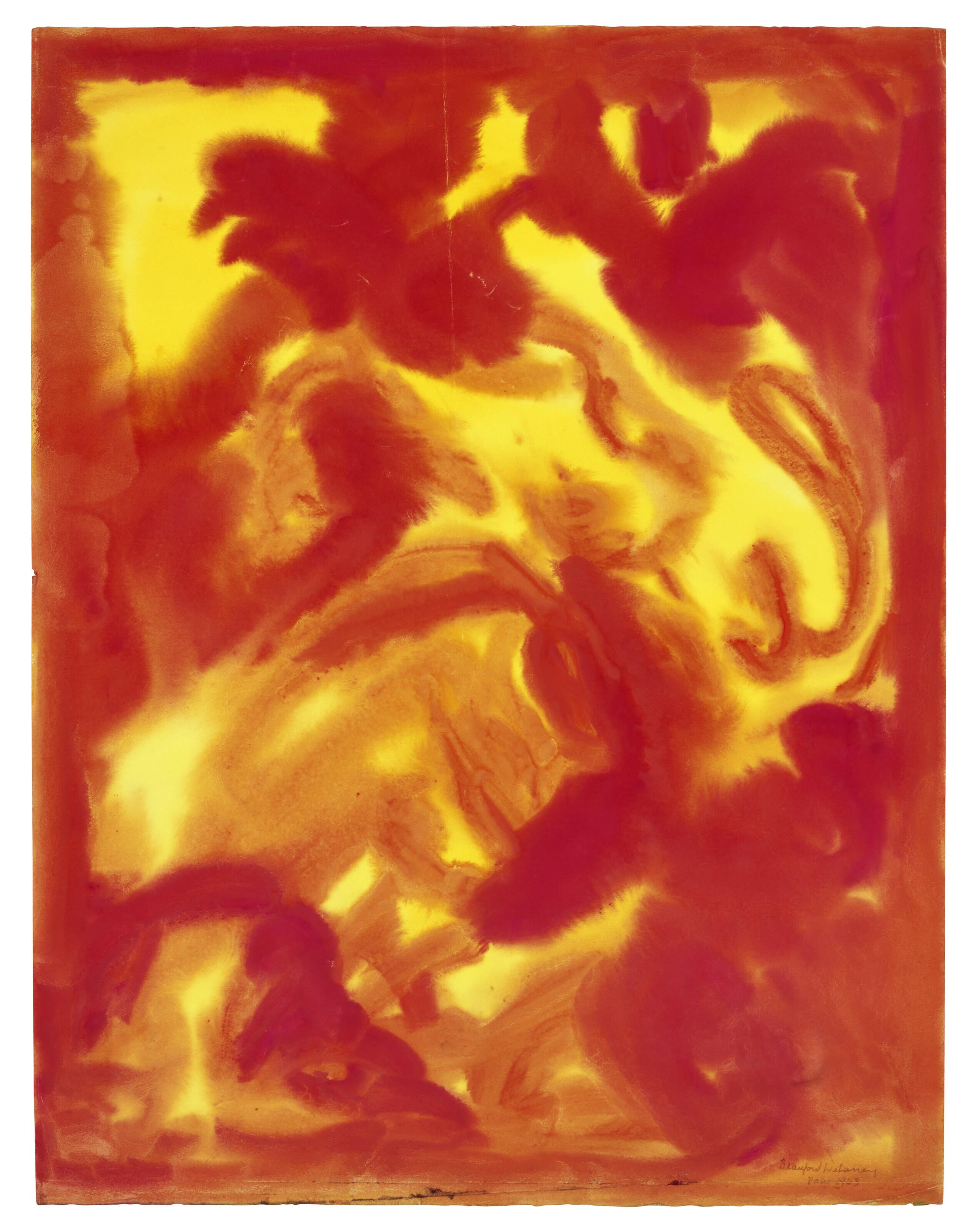 Beauford Delaney - Red, Orange, Yellow