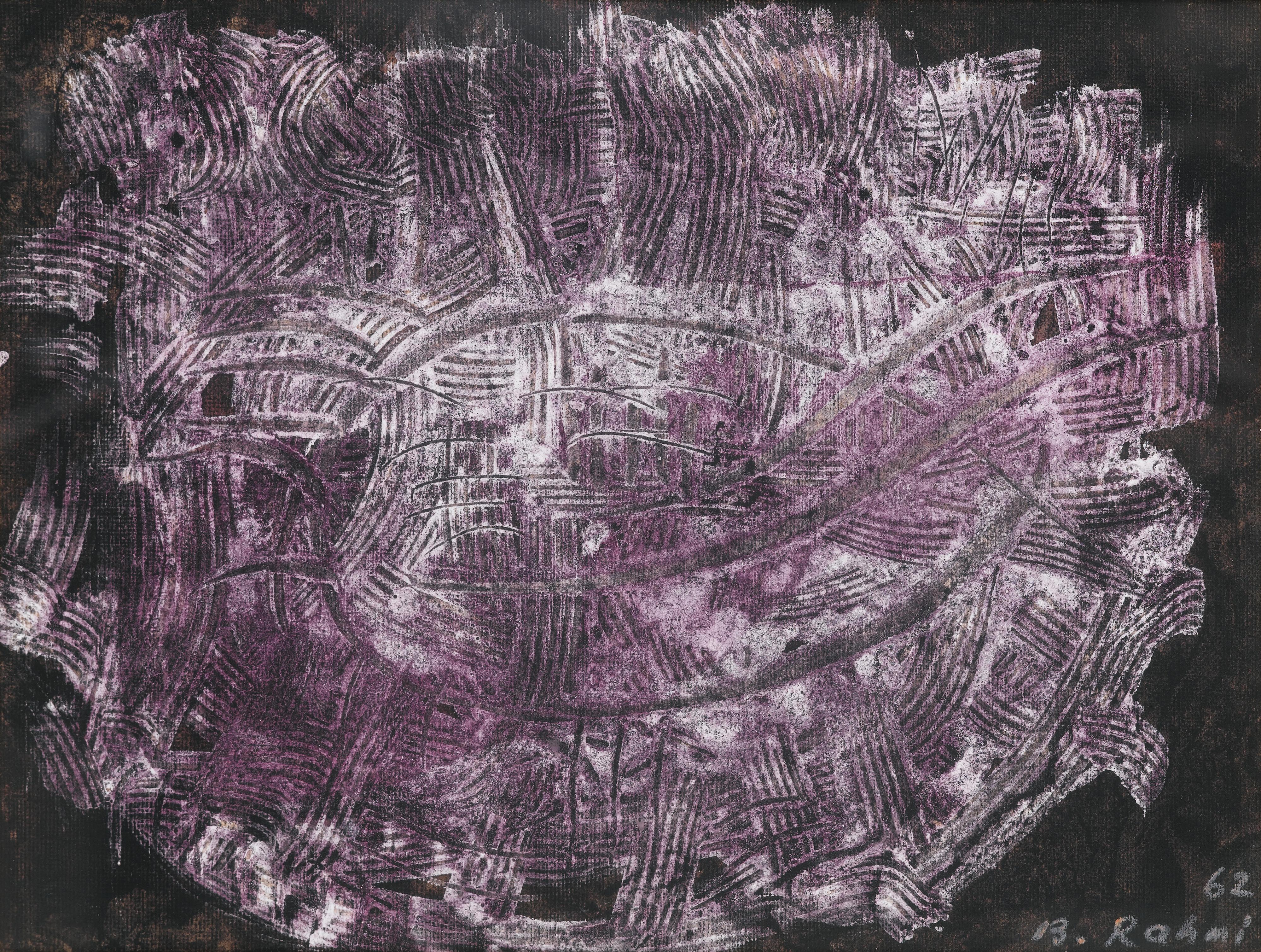 Bedri Rahmi Eyuboglu - Sans Titrebedri Rahmi Eyuboglu ; Untitled ; Signed And Dated Lower Right 62 ; Oil On Canvas