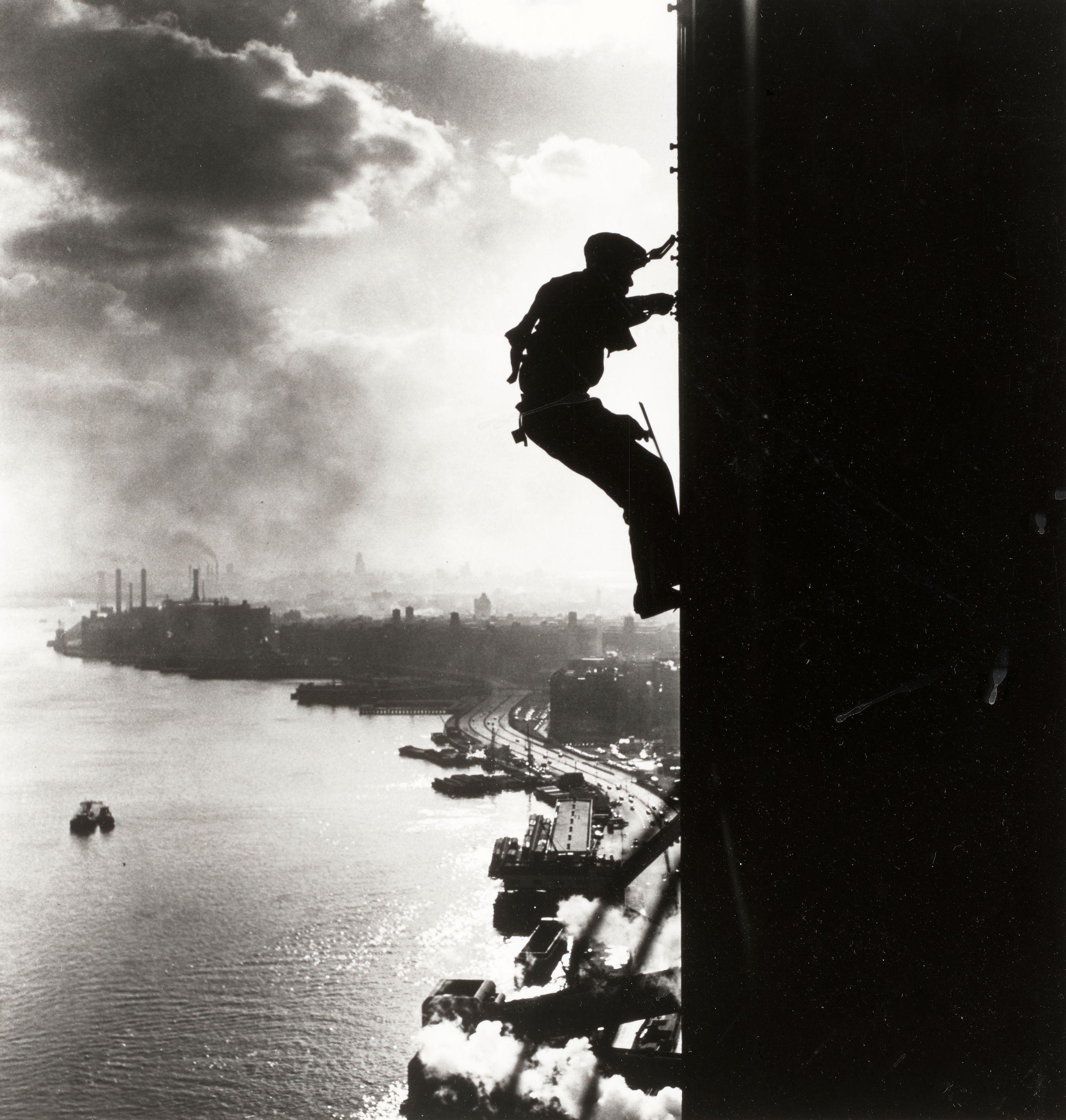 Bedrich Grunzweig - \'Between Heaven and Earth\' (Window Washer, United Nations, New York)