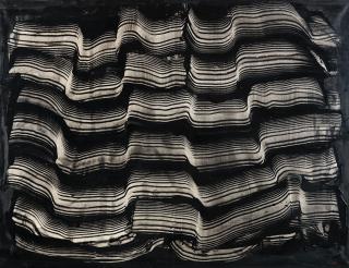 Behjat Sadr - Untitled (Abstract Movement in Black)