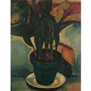 Béla Adalbert Czóbel - Plant In A Green Pot