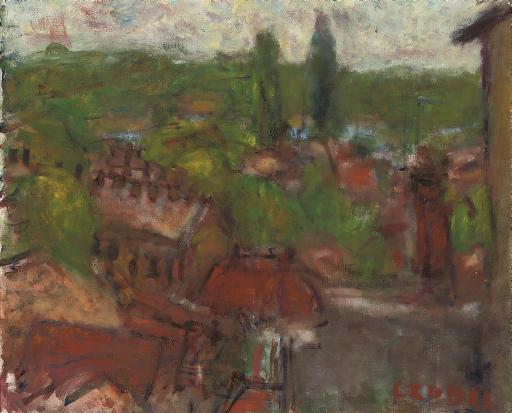 Béla Czóbel - Szentendre (On the Danube)