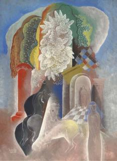 Bela Kadar - A couple, a nude and two horses