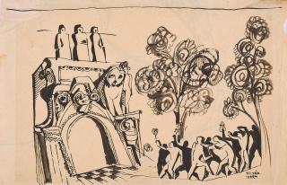 Béla Kádár - Bacchantenzug.