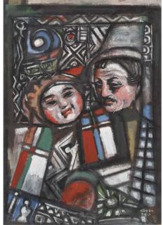 Béla Kádár - Deux clowns