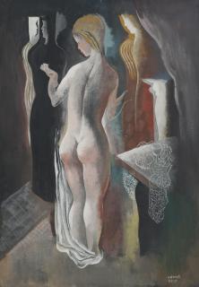 Béla Kádár - Nude In An Interior