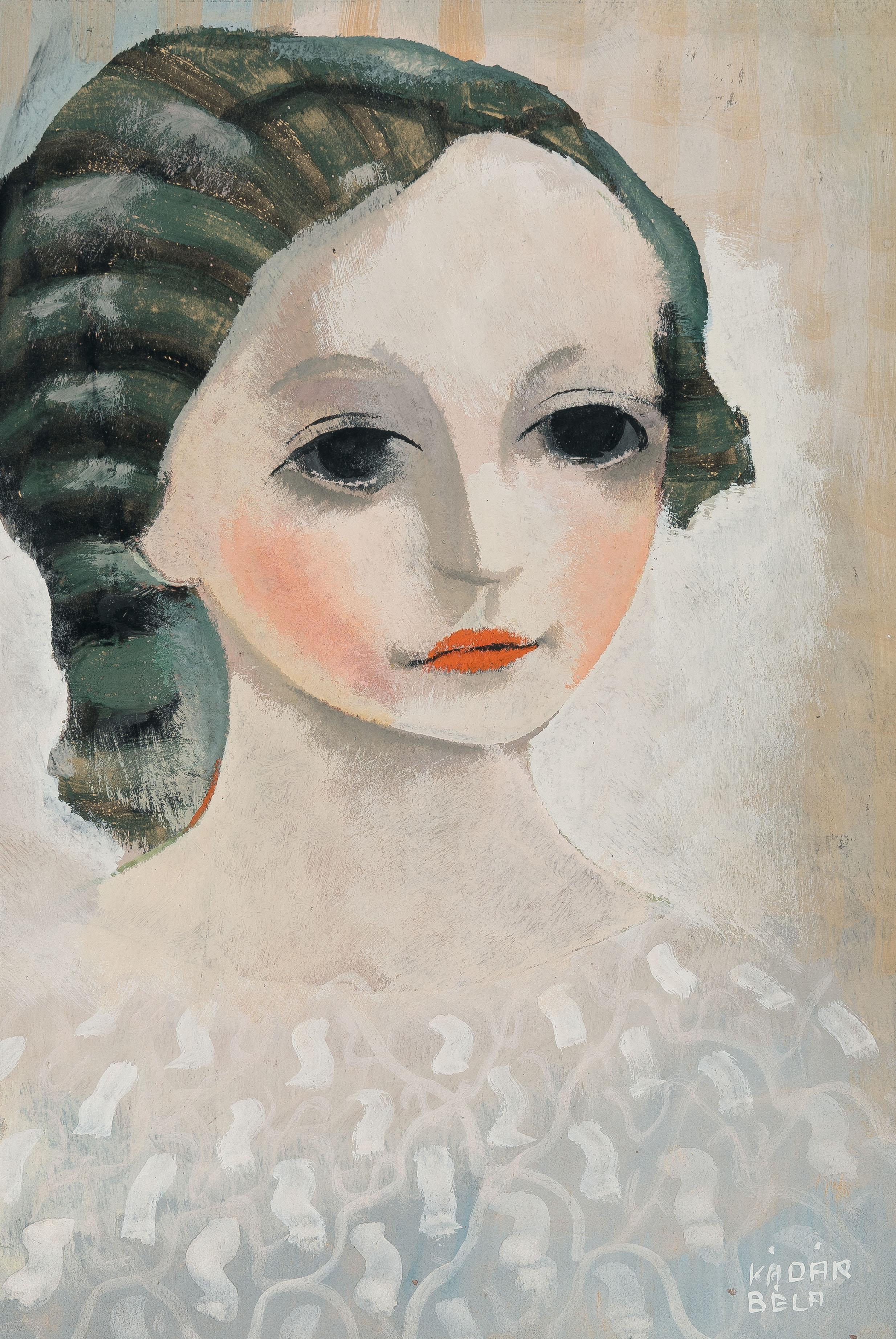 Béla Kádár - Porträt einer jungen Frau