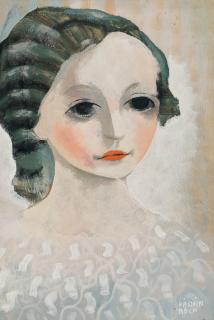 Béla Kádár - Porträt einer jungen Frau