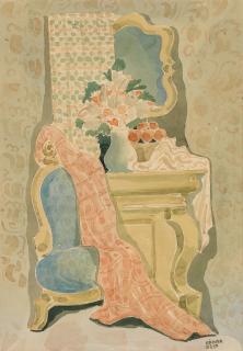 Béla Kádár - The dressing table