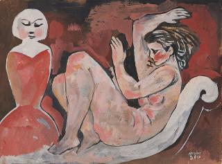 Béla Kádár - Zwei Frauen.