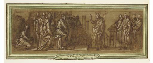 Belisario Corenzio - Saint John the Baptist preaching before Herod