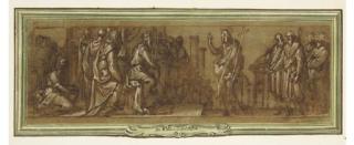 Belisario Corenzio - Saint John the Baptist preaching before Herod