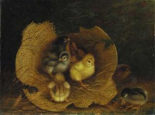 Ben Austrian - Chicks in a Straw Hat