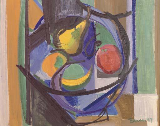 Ben Benn - Still life with fruit in a bowl