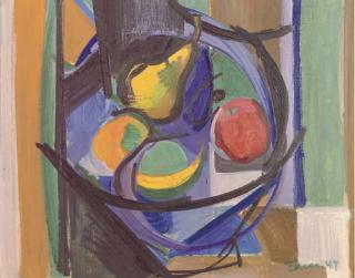 Ben Benn - Still life with fruit in a bowl