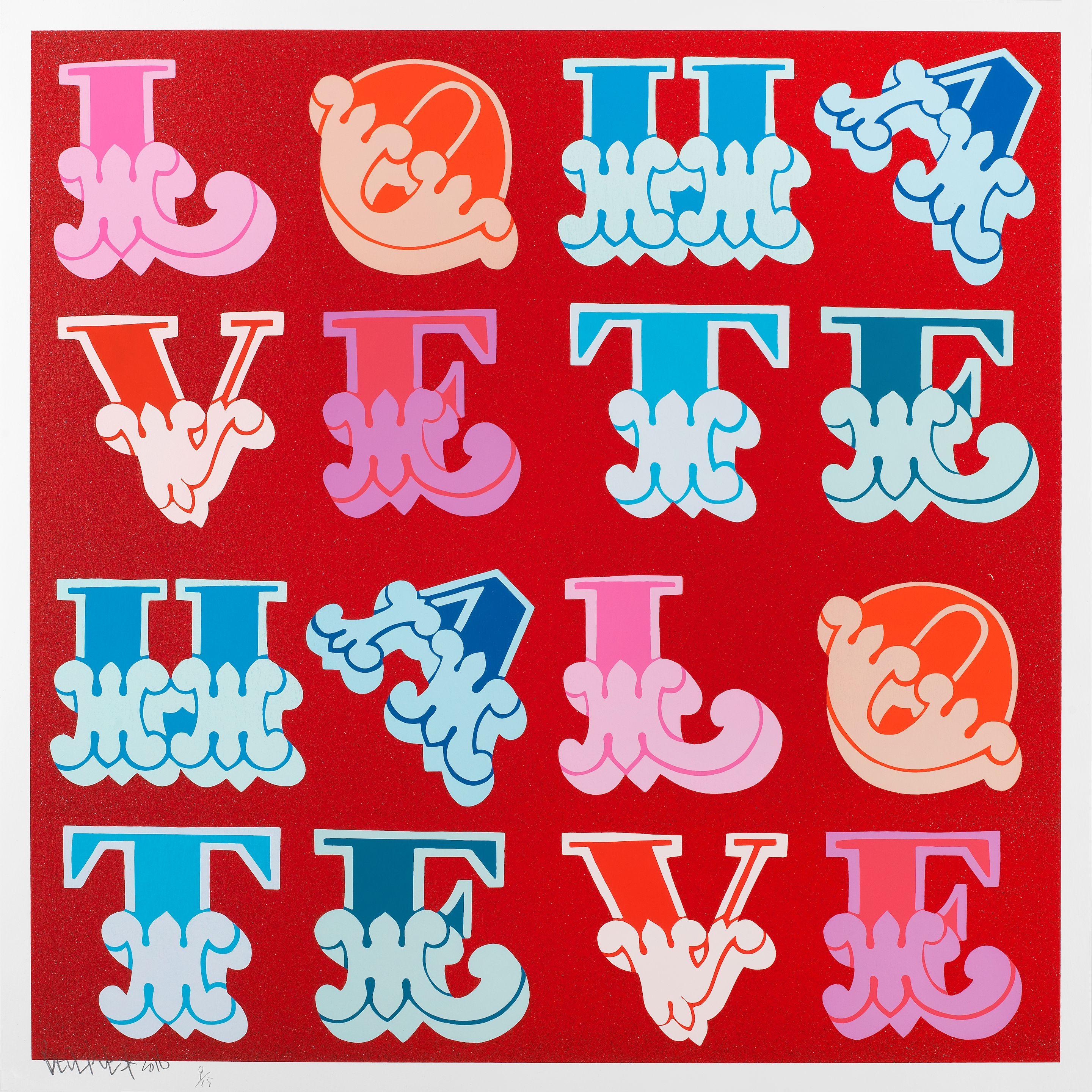 Ben Eine - Love and Hate