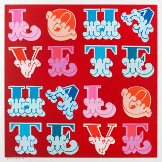 Ben Eine - Love and Hate