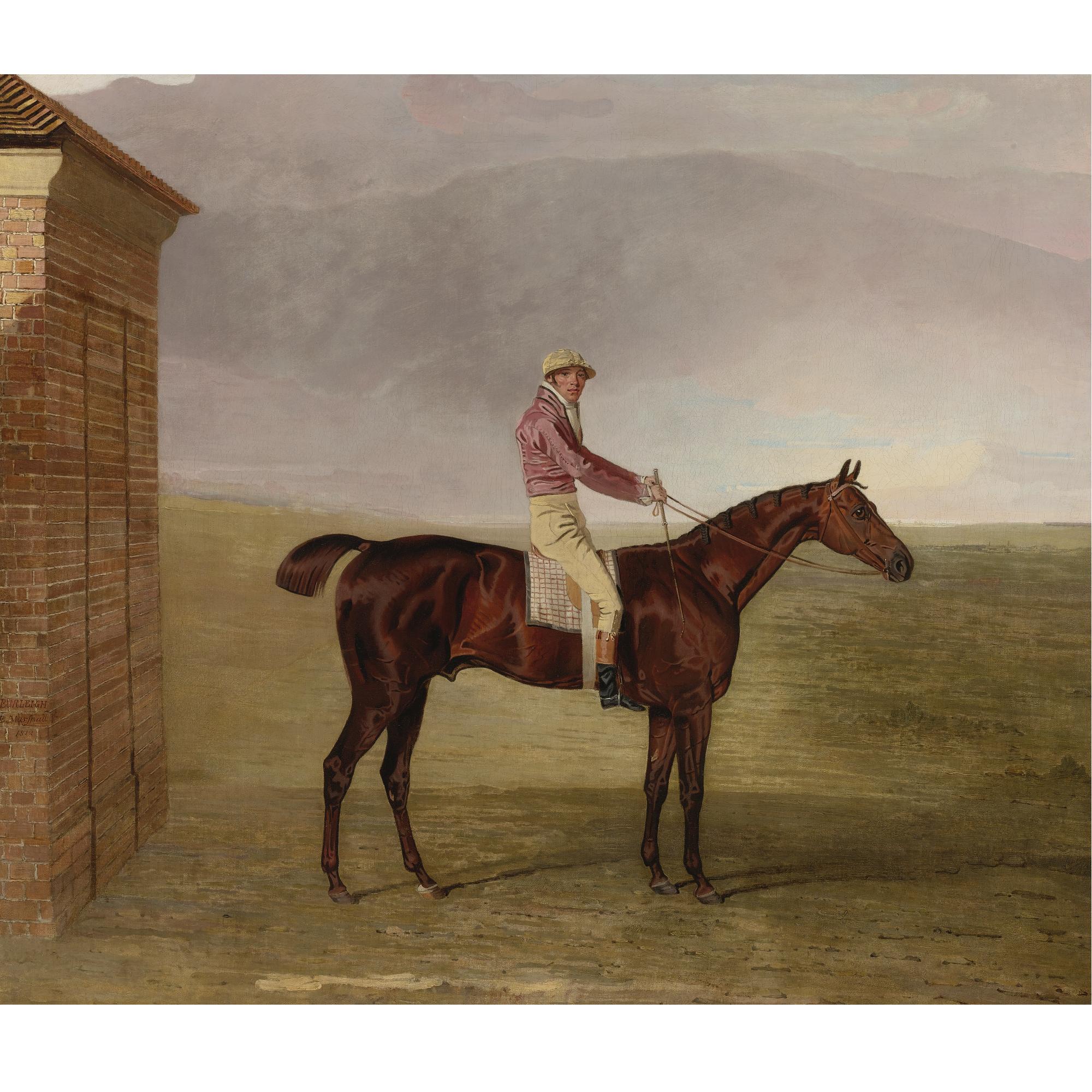 Ben Marshall - British Mr Henry Vansittart\'S Chestnut Colt Burleigh With Sam Chifney Up, By The Rubbing-Down House At Newmarket