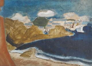 Ben Nicholson, O.M. - 1928 (St Ives Harbour)