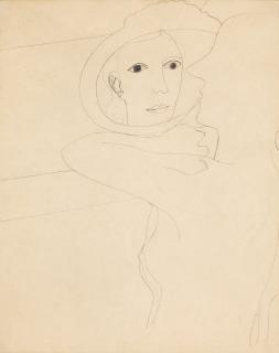 Ben Nicholson, O.M. - 1933 (Girl In A Mirror)