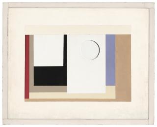 Ben Nicholson, O.M. - 1943 (painted relief)