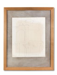 Ben Nicholson O.M. - 1967 (pillar in monastery at Patmos)