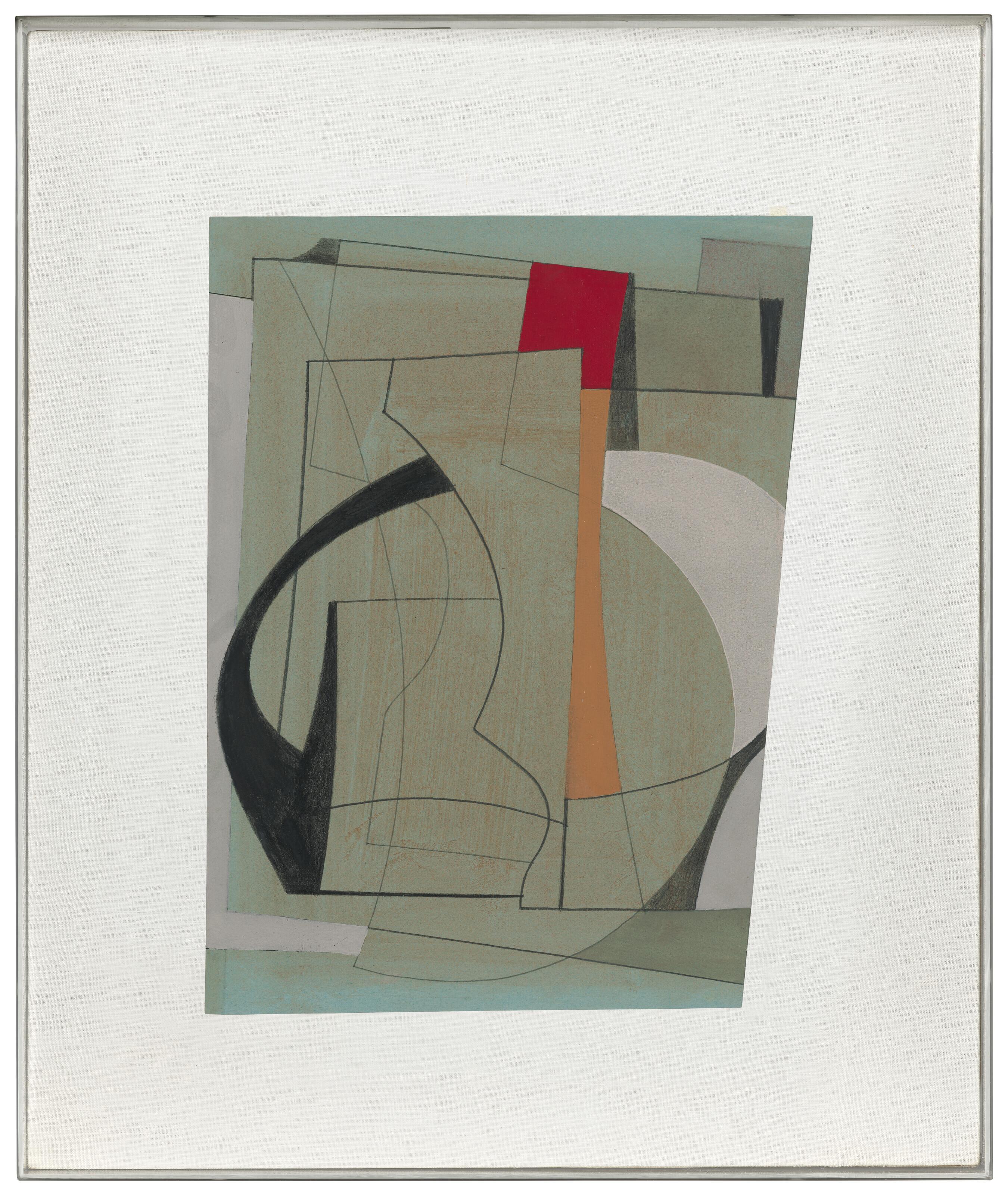 Ben Nicholson, O.M. - July 16 - 54 (still life in shadow)